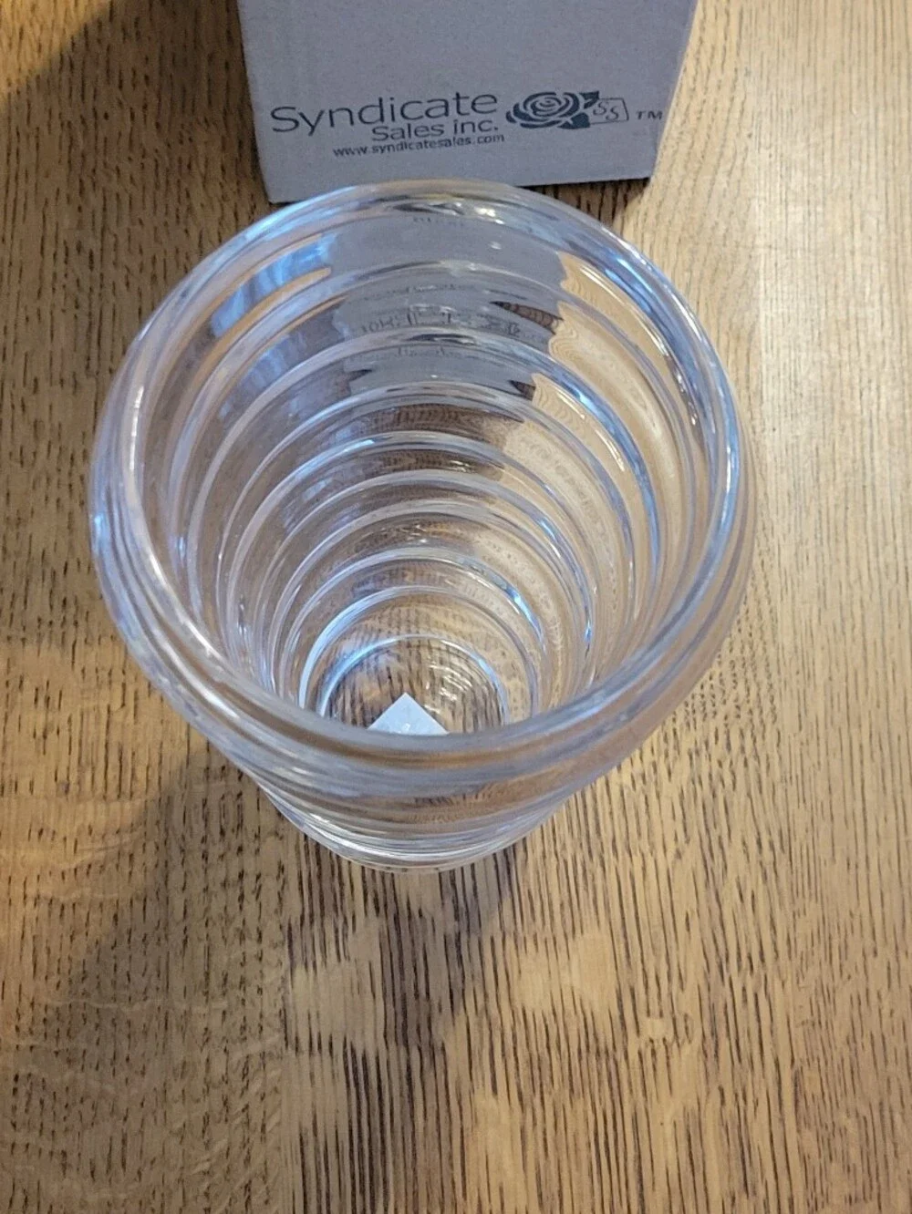 Syndicate Crystal Eclipse Floral Vase - clear